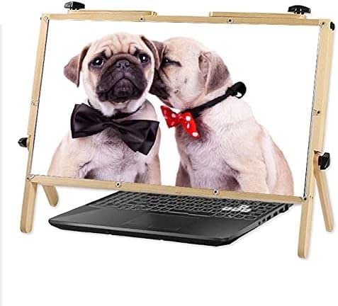 SnamicE Computer-Bildschirmlupe, Laptop-Bildschirmlupe, 22 Faltbare Bildschirmlupe, für Laptop, ultraklarer Blu-Ray-5X-Leseverstärker, Bürobedarf