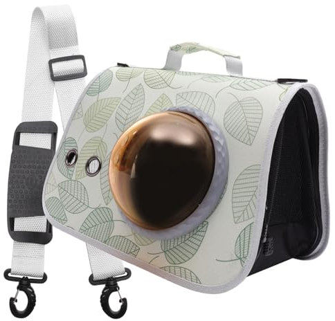 Toddmomy Cat Travel Carrier Tragetasche Für Katzen Und Kleine Hunde Atmungsaktive Und Faltbare Transportbox Mit Verstellbarem Schultergurt Für Ausflüge Und Reisen Stilvollem Design