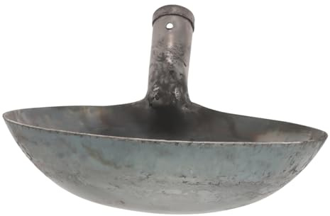 BEBEMOKO Pala De Metal para Limpieza De Residuos Cucharón Reutilizable para Drenajes y Herramienta De Construcción y Fontanería Diseño para Eliminación De Lodos y Desechos