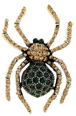 GamTelightpe Glänzende Ziron Spinne brosche Cartoon Brosche Abzeichen Kleidung Pin