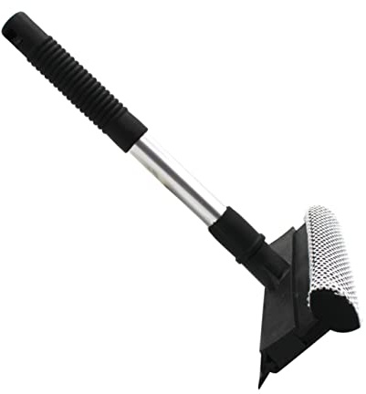 Ipetboom Double-sided Window Glass Cleaner Brush Wiper for Home Use Versatile Cleaning Tool for Windows Mirrors and Shower Screens Black