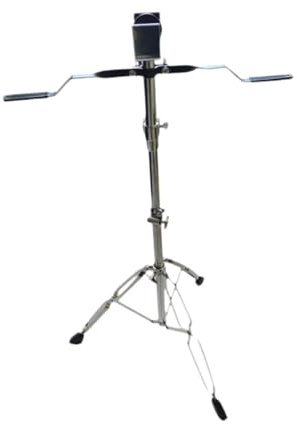 F Fityle Bongo Stand Edelstahlinstrumentenhalter nicht Slip Drum Basis Bongos Drum Halter Drum Bracket für Spieler Percussionisten