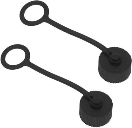 Warmhm Tappo Protettivo per Connettore a Vite 1.0 Nero Plastico 2 Pezzi | Copertura Antipolvere, Installazione Semplice, Compatibilità Versatile, Set da 2