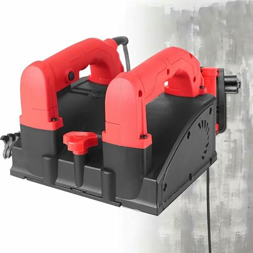 KMJUYQ Elektrischer Wandschaber-Planer, 1180 W automatische Wandhobelmaschine, Betonschaufelmaschine mit Seitenmesser, für Granit, Stein, Marmor