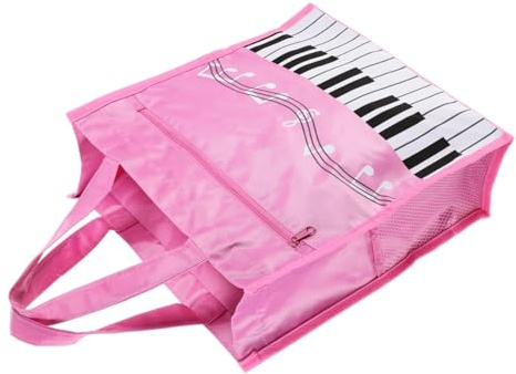 MAJORMENCH Musiknoten Aufbewahrungstasche für Musikbücher mit Doppelter Schicht und Griff Große Kapazität Tragbare Nylonhandtasche für Mädchen und Frauen