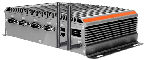 NORQIN Mini PC Industriel Box,Fanless Ordinateur de Bureau,Intel Core i5-10310U 1.7-4.4GHz,Windows 11,32GB RAM,1TB SSD,LAN×2,4×RS232,2×RS485,4×USB 3.0,HDMI,GPIO,WiFi/BT,Boîtier Métallique