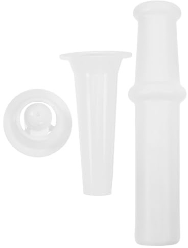 GALPADA Accessoires Hachoir à Viande 3 Pièces pour Hachoir N°5, Poussoir Plastique, Buse à Saucisse, Tasseur Alimentaire, Ustensiles la Cuisine, Kit Détaché pour Farcir, Usage Maison