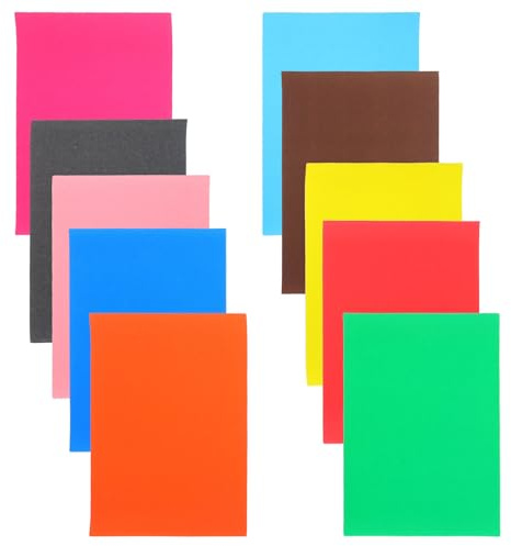 GATHINESS Papel de Lija de Colores 8k para Pintura al Óleo, 10 Hojas de Papel Especial de Grano Suave para Dibujo Artístico y Creatividad Infantil Color Aleatorio