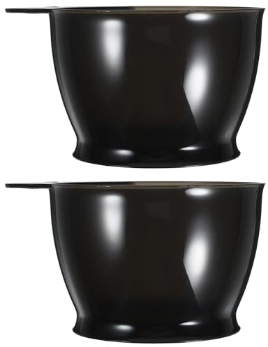 MAGICLULU 2 Cuencos para Teñir el Cabello de Plástico Reutilizables Mango Antideslizante para Uso Profesional y Doméstico en Salones de Peluquería Varios estilos