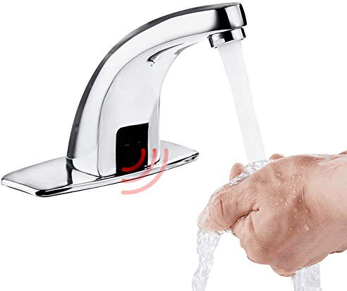 HEEPDD Rubinetto Automatico con sensore,Magwen rubinetti infrarossi Rubinetto touchless Miscelatore Acqua Fredda rubinetti per lavandini Bagno di Magwen(Rubinetto)