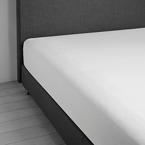 Daunen Step Vivacolor Lenzuolo con gli angoli elastici | Bianco Ottico 170-200 x 200 cm - matrimoniale