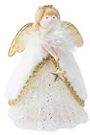 CGB Giftware | Christmas Angel Tree Topper - Gold | Joy To The World Range | Angel | Christmas | Festive | Xmas | Tree Decoration | GB03832