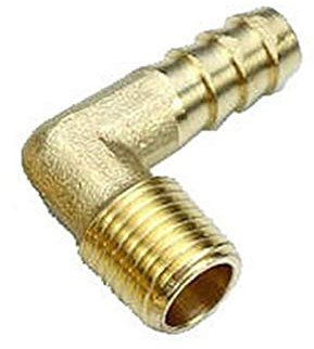 ZHaonan- Messingschlauch, Messing Schlauchkupplung Fitting Elbow 6mm 8mm 10mm 12mm 16mm bis 1/4 1/8 1/2 3/8 BSP Außengewinde Barbed Gelenk, Wasserschlaucharmaturen