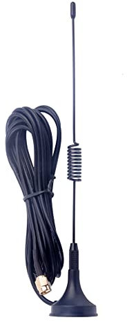 Geekstory GSM Antenna 900-1800MHz Dual Band Mobile Signal Booster Outdoor Suction Cup Antennas 3M Meters SMA Connector Male for Car Truck Boat