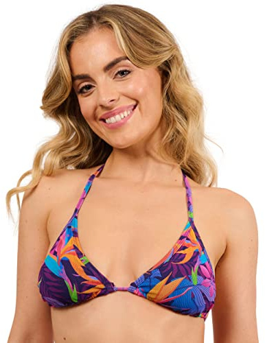Kiniki Bañador Mujer con Transparencia al Bronceado Tan Through con Soporte de Top de Bikini - Paradise Purple