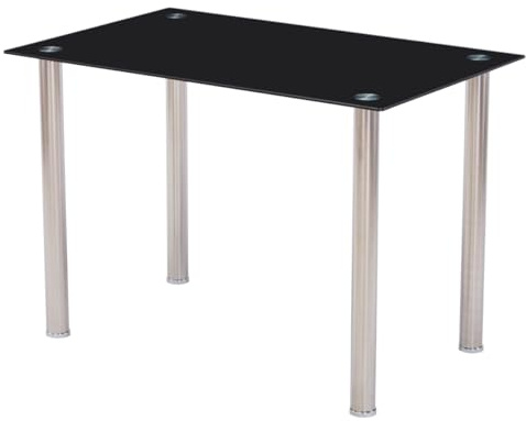 HOOZ Ensemble de table de salle à manger, table de salle à manger, chaises en verre, table de cuisine