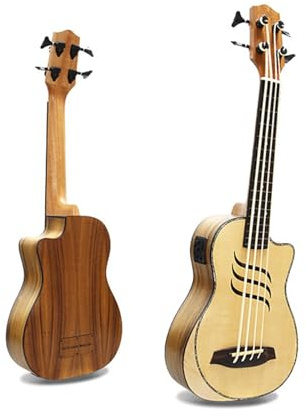 Professionelle Ukulele 30 Zoll Bass E-Bass Ukulele Hawaii-Gitarre(Spruce)