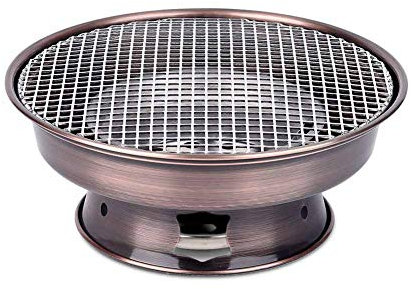 Sartén para barbacoa de carbón, estufa de barbacoa para uso comercial y de consumo – Parrilla redonda multifunción de carbón vegetal