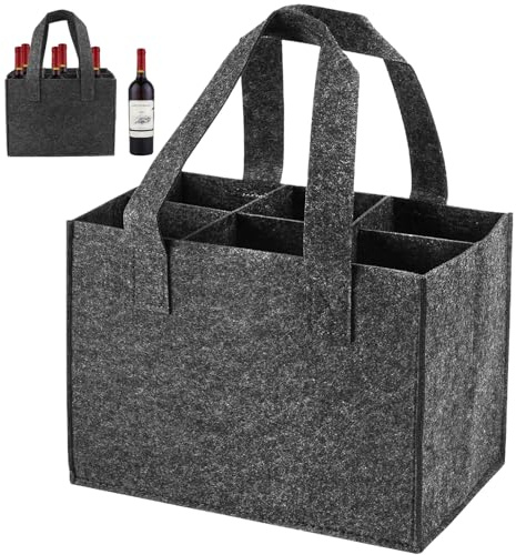 pcsfoe Flaschenträger,Flaschentasche,Flaschentasche 6 Flaschen,Flaschenträger 6 Flaschen,Tragetasche Für Flaschen,Perfekt Zur Aufbewahrung Von Champagner Für Familie, Freunde Und Kunden