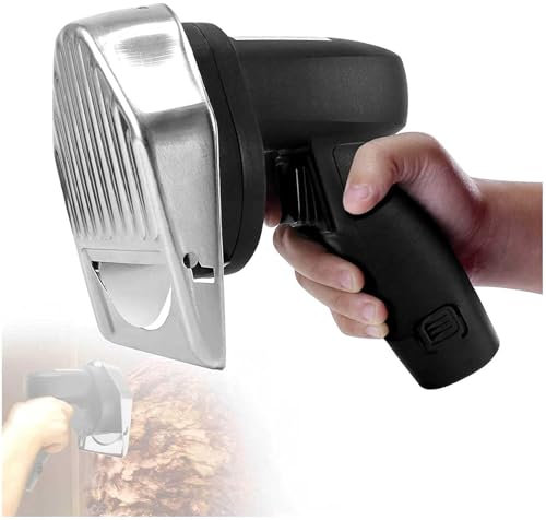 Electric Doner Kebab Slicer - Commercial Stainless Handheld Meat Cutter Machine, Cutting Thickness 0-8MM, Low Noise, Easy to Disassemble - Ideal for Home and Restaurants