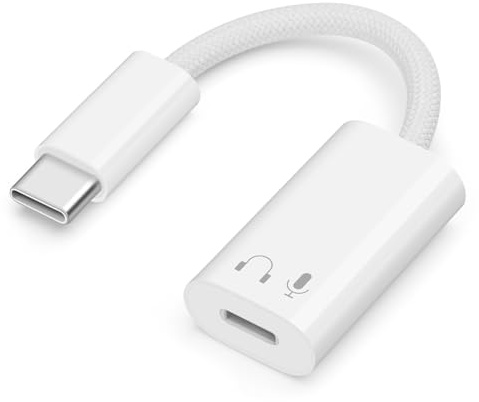 Seminer Lightning to USB C Adapter Audio Support Line Control for iPhone 16/15 Pro Max Plus, iPad Air/Pro/Mini, Not for Charging/Data Transfer