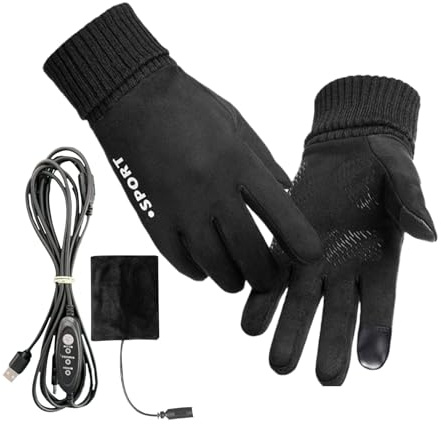 Guantes Con Calefacción Para Hombres - Calefacción Impermeable Al Viento Para Manos | Guantes Térmicos Para Mujeres - para Montar Esquiar Senderismo Trabajo Exterior Clima Frío Deportes de Nieve