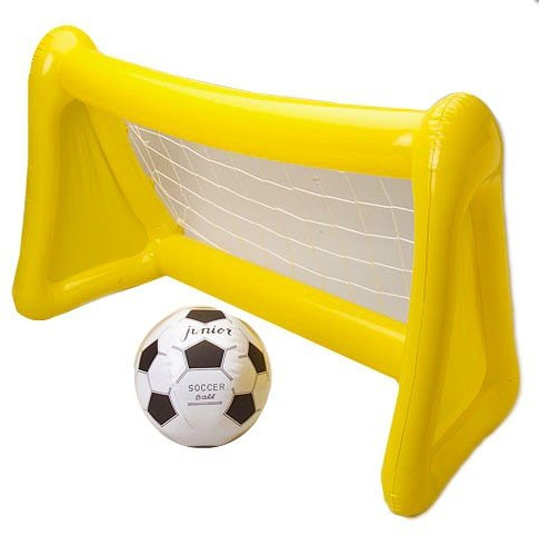 Tri Kids inflatable blow up soccer goal (Yellow)
