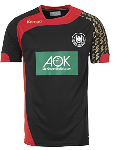 Kempa Herren Trikot DHB AUSWÄRTS, schwarz/weiß, 116, 2003065021630