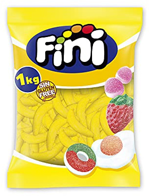 Fini, Bonbons Gélifiés Goût Banane, 1 kg
