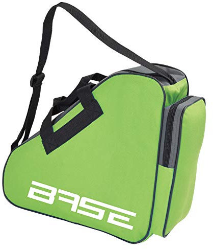 BASE - Skatebag I Schlittschuhtasche mit Henkeln I Eishockey-Bag mit Reisverschluss & praktischen Fächern I inkl. verstellbarem Trageriemen, grün