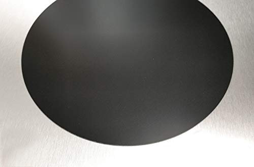 3D Drucker Dauerdruckplatte RUND 200mm x 1,0mm - ABS PLA PETG HIPS Filament (GFK Black)