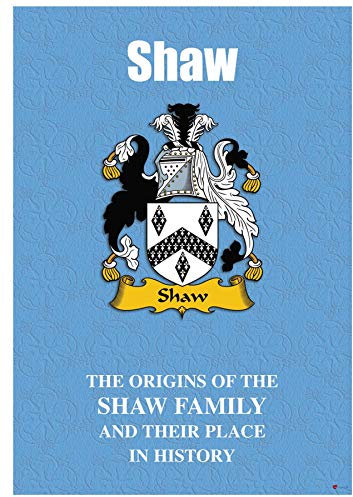 I LUV LTD Shaw Anglais Nom de Famille Livret D'histoire avec de Brefs Faits Historiques