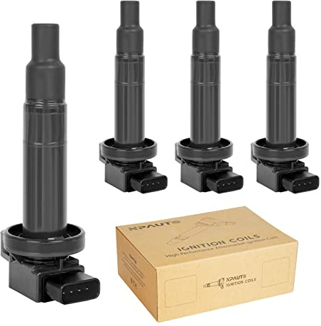 Ignition Coil Packs Replacement for 1.5 L4 Toyota Prius C Yaris Echo, Scion xB xA, 2001 2002 2003 2004 2005 2006 2007 2008 2009 2010 2011 2012 2013 2014 2015 2016 2017 2018, UF316, Set of 4