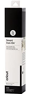 Cricut 2008683 Smart Iron-On Heat-Transfer Vinyl 1 Sheet Black 2.7m (9ft)