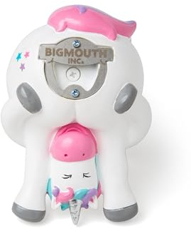 BigMouth Décapsuleur en forme de licorne Blanc Taille M