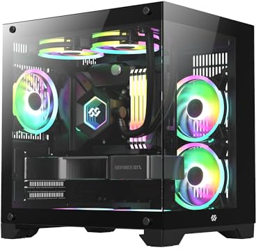 Bluegears Bgears B-Pellucid MicroATX Boîtier PC Gaming avec Infinity Verre Trempé et USB 3.0 x 2 (Ventilateur Vendu séparément)