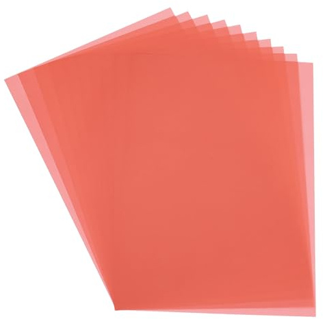 PATIKIL 30 Blatt Transparentpapier A4 Durchsichtiges Zeichenpapierblock Rot | 21 x 29, 7 cm, 100 g/m², Zum Zeichnen Skizzieren Malen, Mit Tinte Bleistift Marker