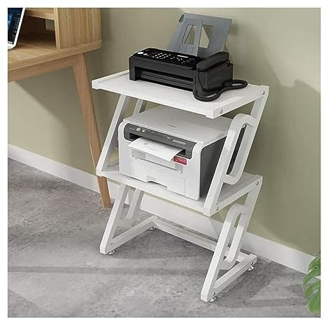 Druckerhalter Druckertisch Druckerständer Tragbarer Druckerständer Mit Ablageflächen Für Faxgerät, Scanner, Dateien, Bücher Mit Rutschfesten Füßen Drucker Regal ( Color : B , Size : 50*32*71.5cm )