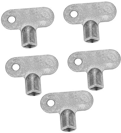 Gadpiparty 5pcs DIY Home Plumbing Kit Radiator Wrench Square Socket Exhaust Valve Switch for Valve