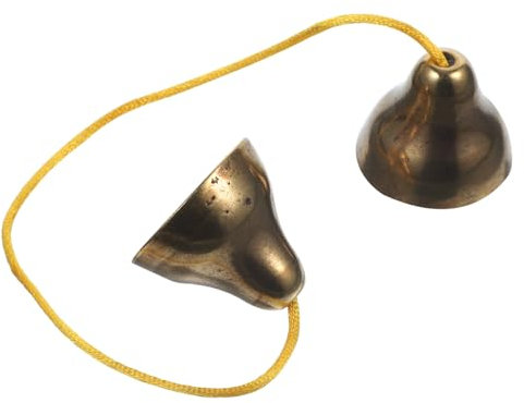 Abaodam Brass Handglocke Mit Tradition Musikinstrument Für Rhythmus Geeignet Für Erwachsene Für Musikunterricht Meditation Langlebig Leicht