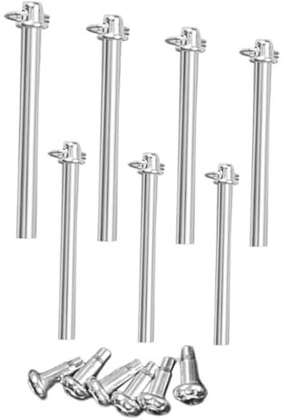 IMIKEYA 28 Sätze Fan-Zubehör Inhaber Wellennieten für Faltventilator Gabelbolzen Faltfächernägel Eisennieten und Nieten Manueller Austausch der Lüfterwelle Rostfreier Stahl Silver