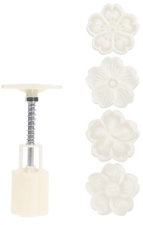 Mooncake Stamp Cute Hibiscus Shape Mooncake Mold Festival Hand Press Mooncake Cutter Pastry Decoration Tool
