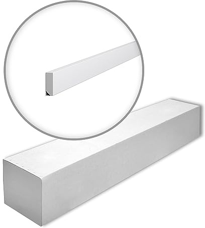 FT1F WALLSTYL Sockelleiste - 26 Stk. (52 m) - 38 x 13 x 2000 mm - NOËL & MARQUET - eine Marke von NMC - Extrudiertes Polystyrol mit hoher Dichte