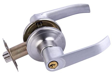 SHINEOFI Poignées De Porte Modernes À 3 Barres Pour Chambre À Coucher Ensemble De Serrures Robustes En Acier Inoxydable Loquet Silencieux