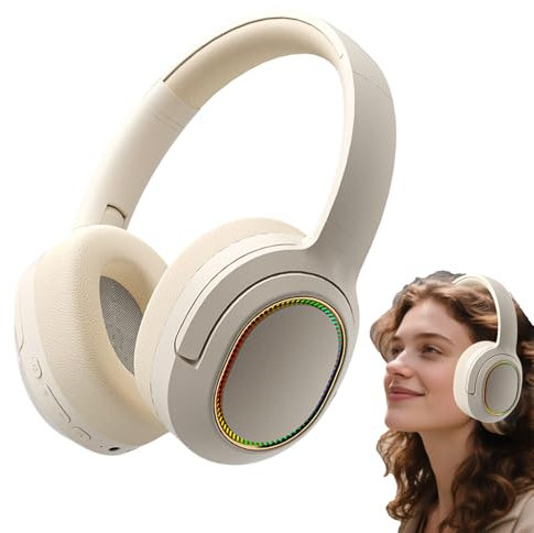 Casque sans Fil PC,Casque sans Fil Bureau - Écouteurs Léger Ergonomique Confortable pour Téléphone Maison Camionneur Plage Jeux