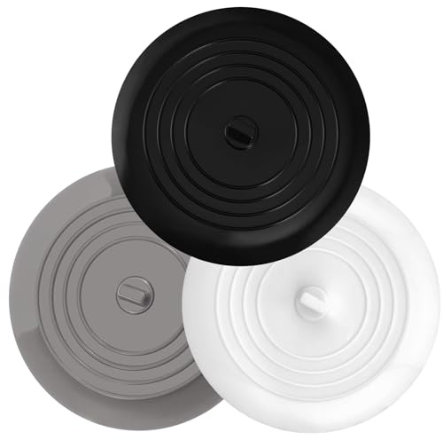 3 Pièces Bouchon Baignoire Silicone Bouchon Evier de Cuisine pour Cuisine Douche Baignoire Lavabo Evier