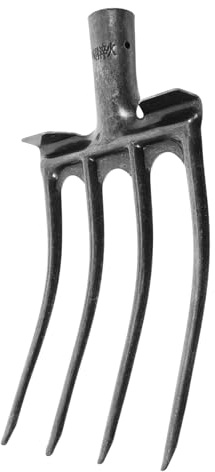UPKOCH Testa Di Ricambio Per Forca Da Giardino Denti in Acciaio Strumento Per Dissodare Terreno e Manutenzione Del Cortile Adatto Per Agricoltori e Proprietari Di Cavalli