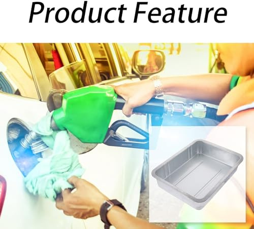 OFFSCH Bandeja de Drenaje de Aceite Grande Resistente y Anti- Herramienta Práctica para Cambio y Recogida de Fluidos Automóviles Fácil de Limpiar y Duradera