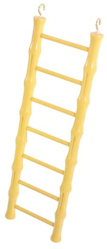 Kichvoe Échelle Suspendue pour Hamster et Perruche 8,5 X 29,5 Cm en Plastique Sûr, D’Escalade pour Cage à Oiseaux, Échelle D’entraînement pour Perroquets et Petits Rongeurs, Accessoire