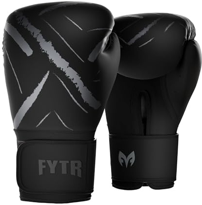 FYTR Razor Synthetic Leather Boxing, Muay Thai & Kickboxing Gloves for Men & Women, Boxing Training Gloves with Wrist Support for Sparring, Punch Bag, MMA & Combat Sports Workouts - 10oz, 12oz, 14oz